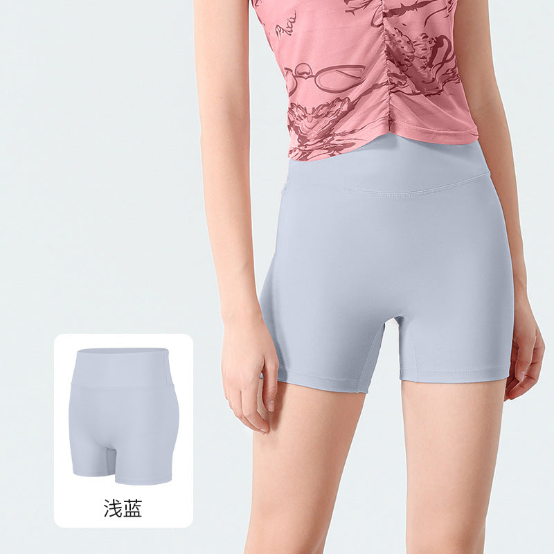 High-Waisted 3/4 Yoga Shorts Seamless Butt-Lifting Tummy Control Quick-Dry Workout Shorts