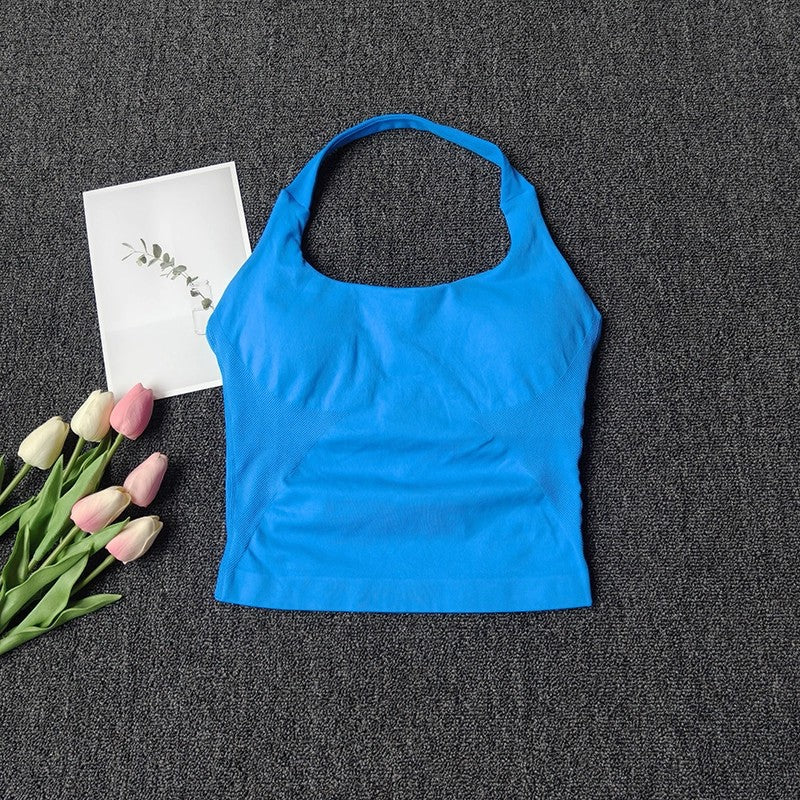 Seamless Yoga Vest | Premium Strappy Tank Top for Running & Fitness