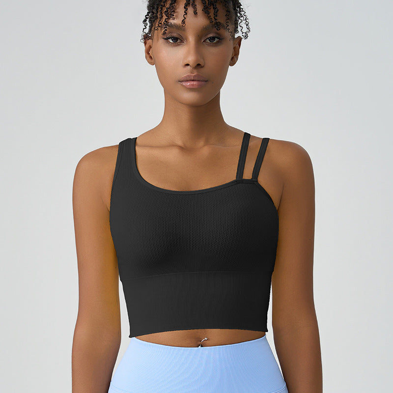 High-Impact Shockproof Sports Bra Fixed Cup