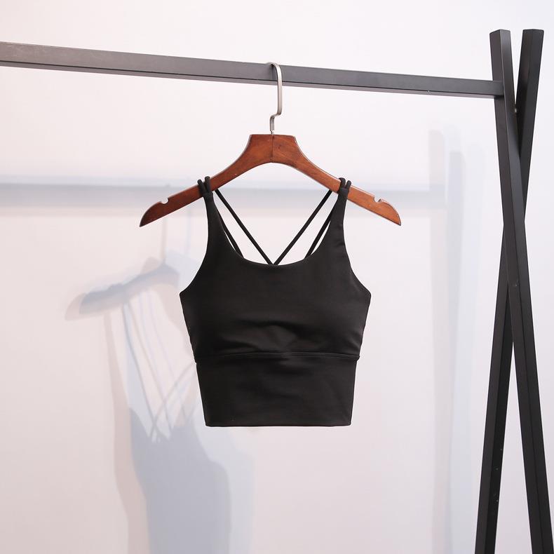 Padded Cross Strap Sports Bra Longline Yoga Vest - Summer 2026