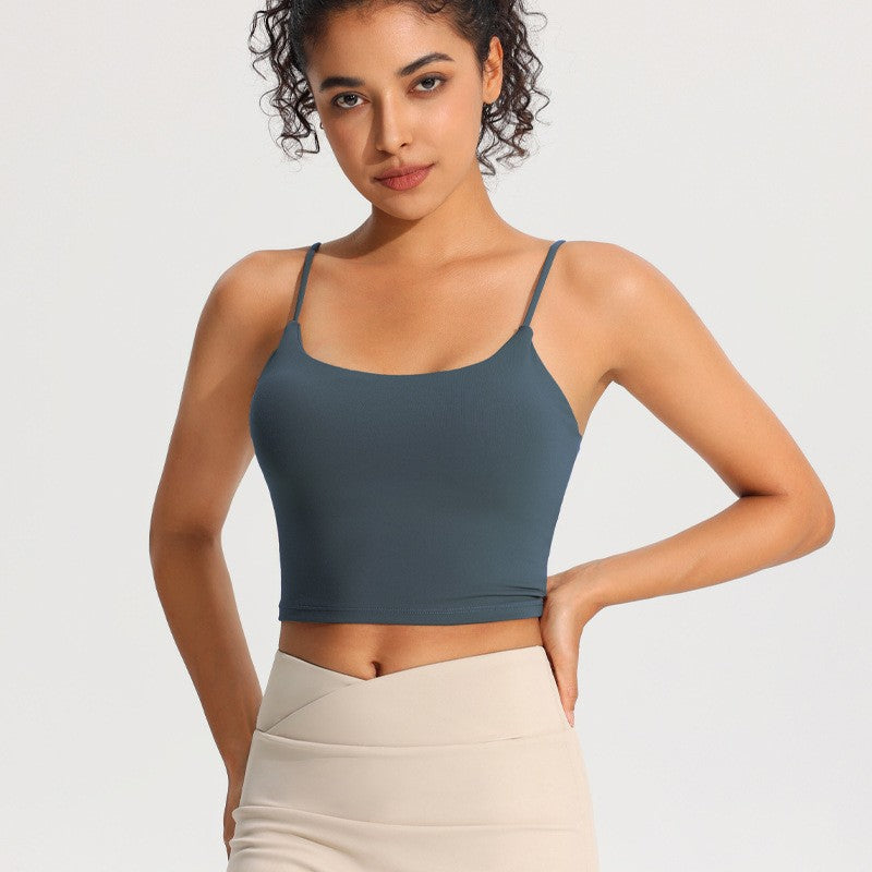Strappy Backless Sports Bra