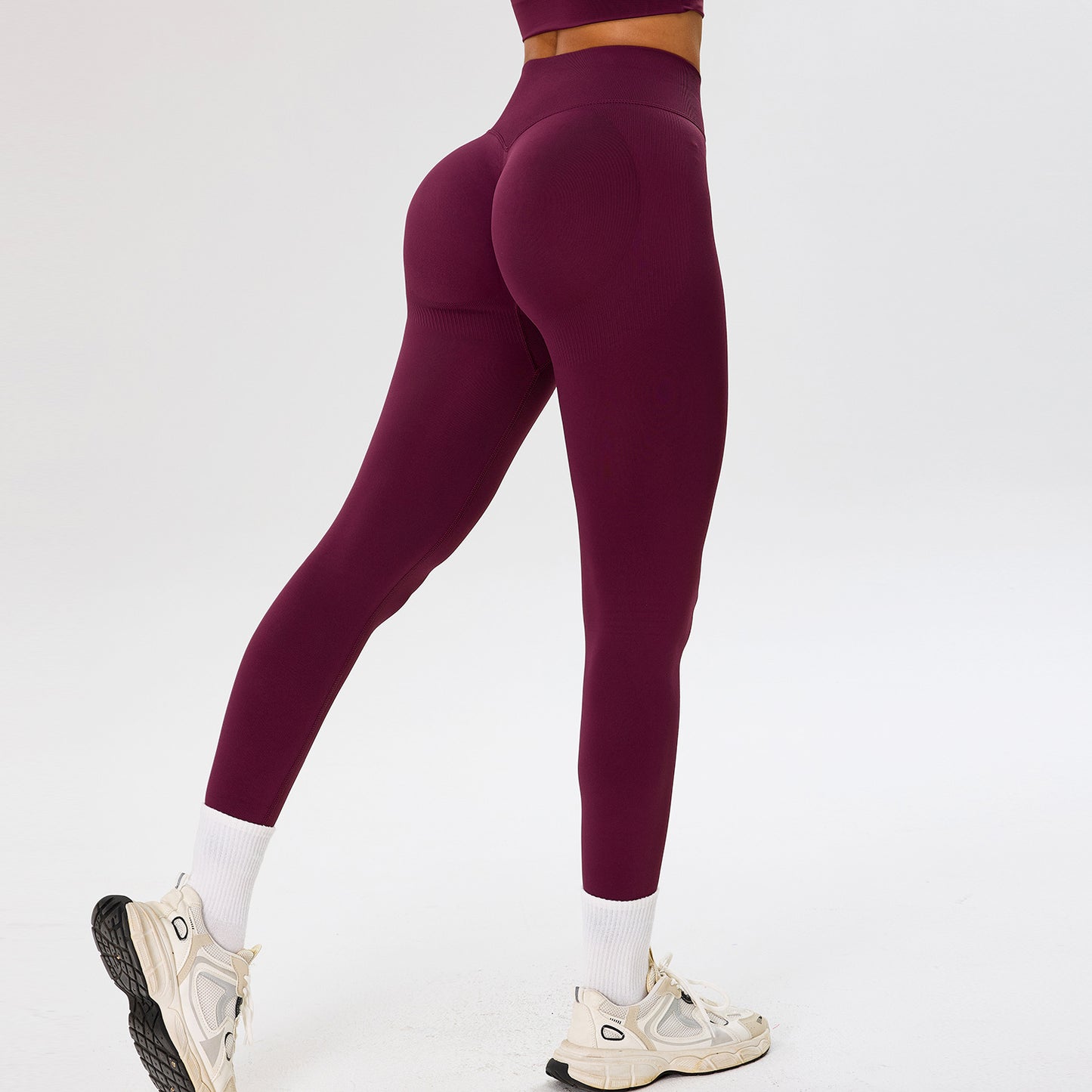 Seamless High-Waisted Peach Butt Yoga Pants