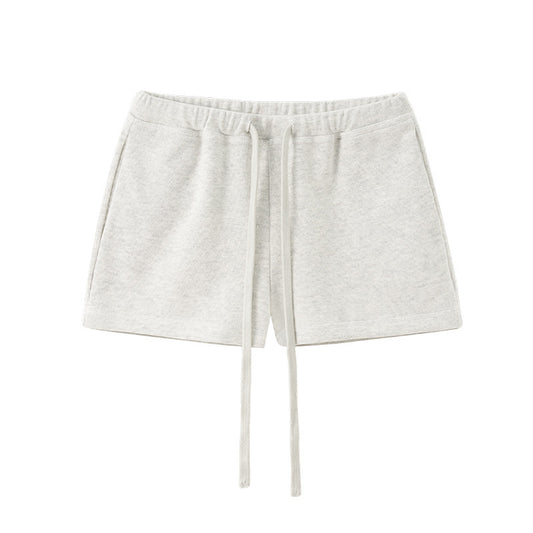 low rise drawstring shorts, cotton lounge shorts, summer active shorts