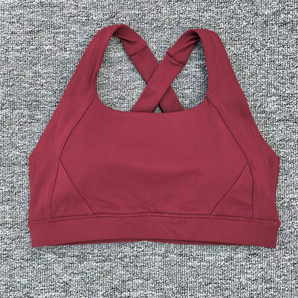 High Impact Cross Strap Sports Bra