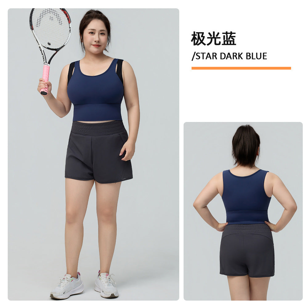 Blush Rose One-Piece Sports Bra - Supportive Yoga & Fitness Tank