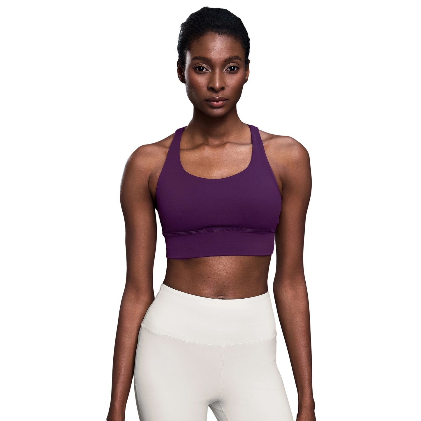 cross criss back sports bra high impact lift