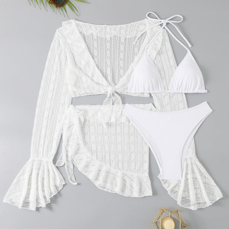 Mesh Wrap Bikini Set