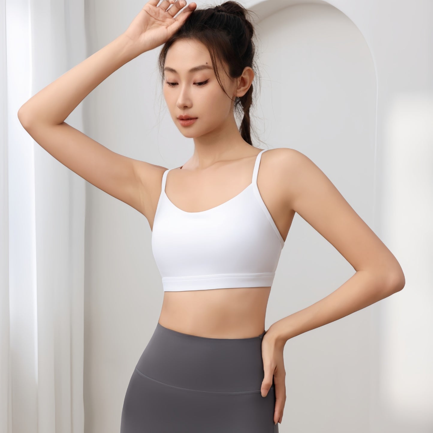 Invisible Seamless Camisole Bra with Supportive Straps