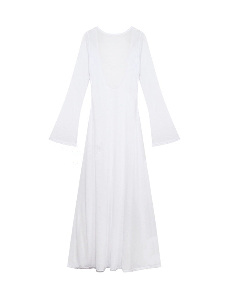 White Beach Dress Summer Cover-Up
