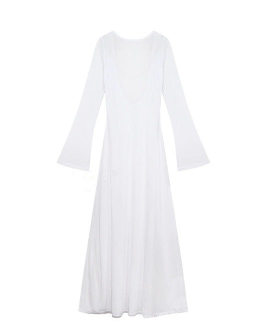 White Beach Dress Summer Cover-Up
