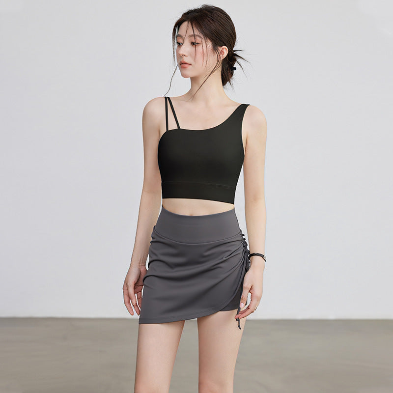 High-Intensity Seamless Sports Bra with Built-In Pads for Running Yoga and Pilates