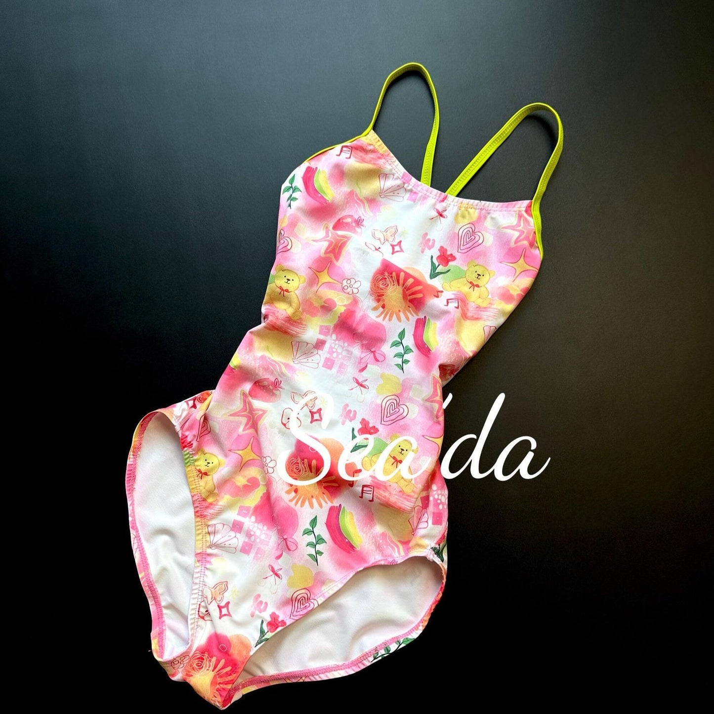 low-cut one-piece swimsuit for women, premium lycra, no bra