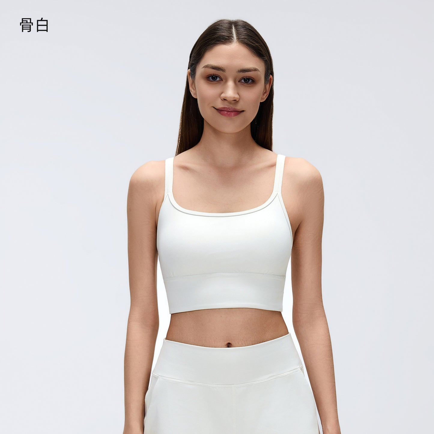 backless sports bra with crisscross straps