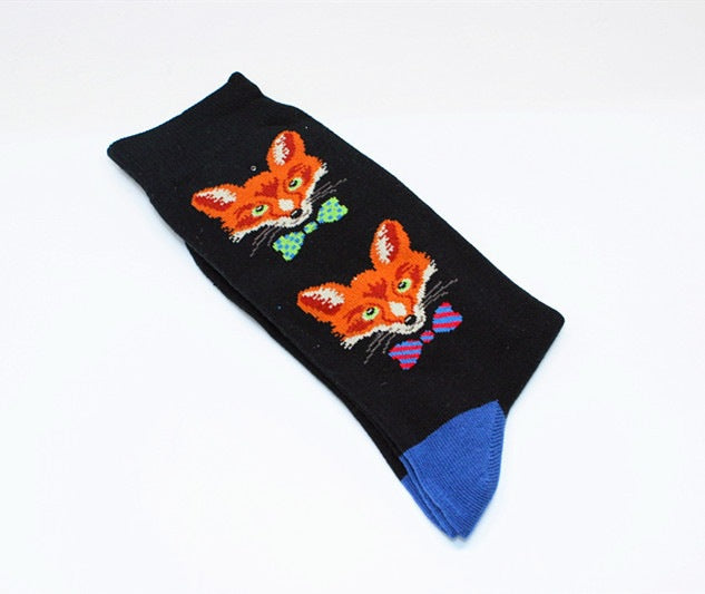 Fun Animal Print Crew Socks - Novelty Cotton Socks for Men & Women