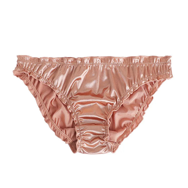 Satin Low-Waist Briefs for Women - Super Stretch Breathable Panties