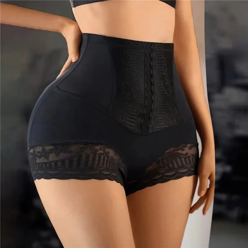 High Waist Lace Tummy Control Shorts for Women - Shapewear Panties