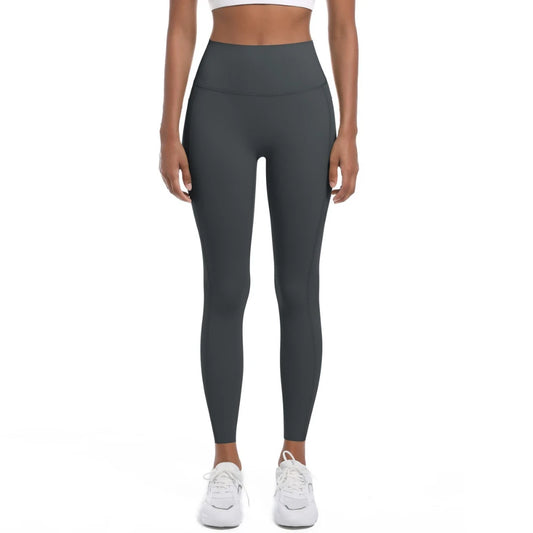 MIML Seamless High-Waist Yoga Pants Women's Slim Fit Running Fitness Trousers with Pockets Nylon Sportswear Butt Lifting 2025