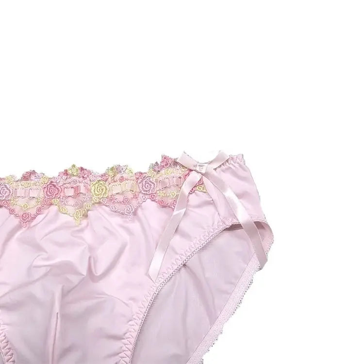 Handmade Man's Lace Soft Silky Touch  Briefs Live Show Dance Panty DJ Club Sexy Costumes Private Party BF Harajuku