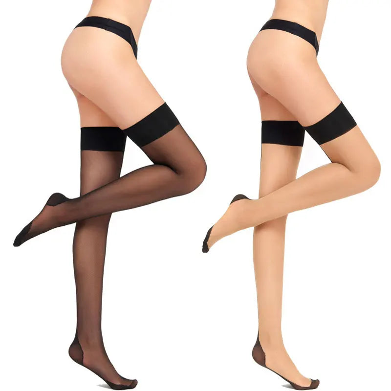 1 paire dos ligne verticale cuisse haute chaussette femmes sur le genou chaussettes Nylons bonneterie femmes Sexy bas