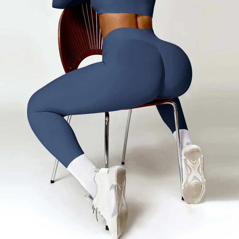 High Waisted Push Up Leggings Women - Seamless Sports Tights