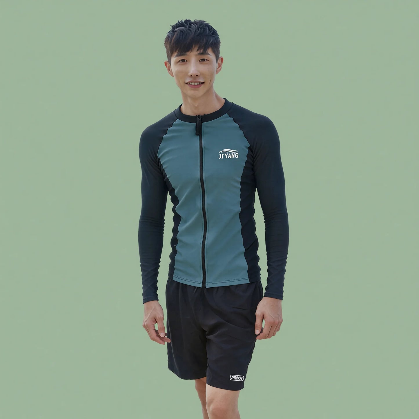 Sun-Protective Two-Piece Rash Guard Set
