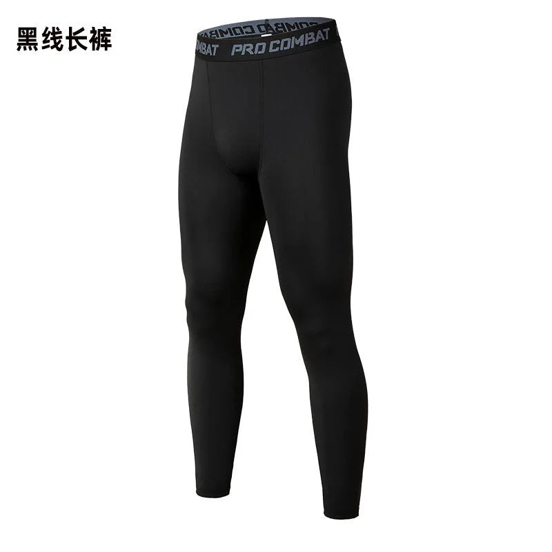 men's compression leggings - fast dry athletic tights for running yoga basketball