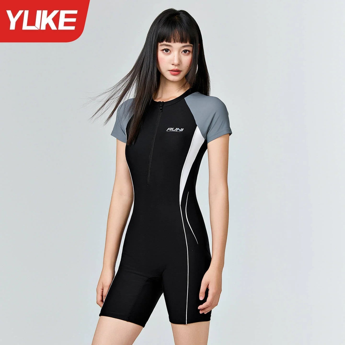 Plus-Size Tummy Control One-Piece Swimsuit - Slimming Swimwear for Swimming Pools & Hot Springs