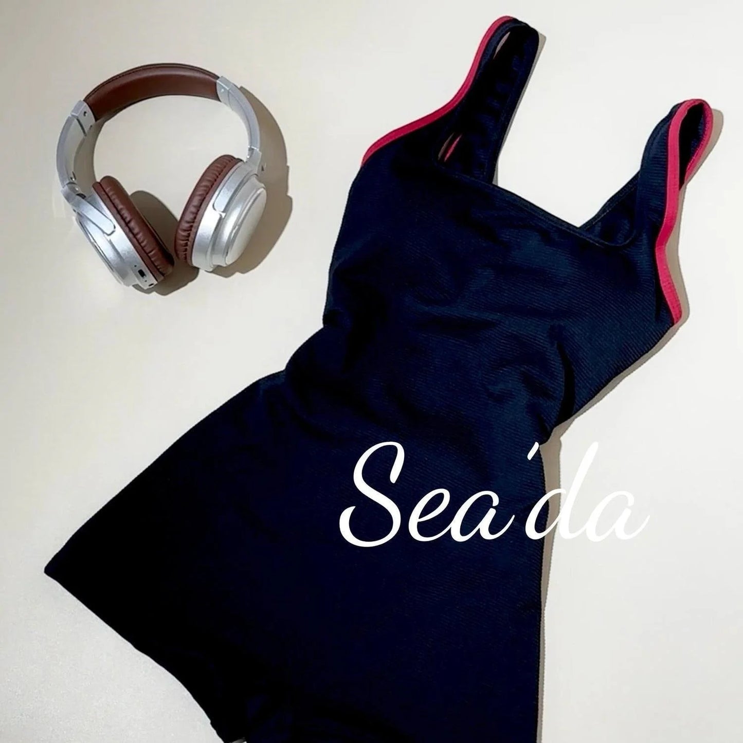 Conservative One-Piece Swimwear Black Slimming Tummy Control Flat Front
