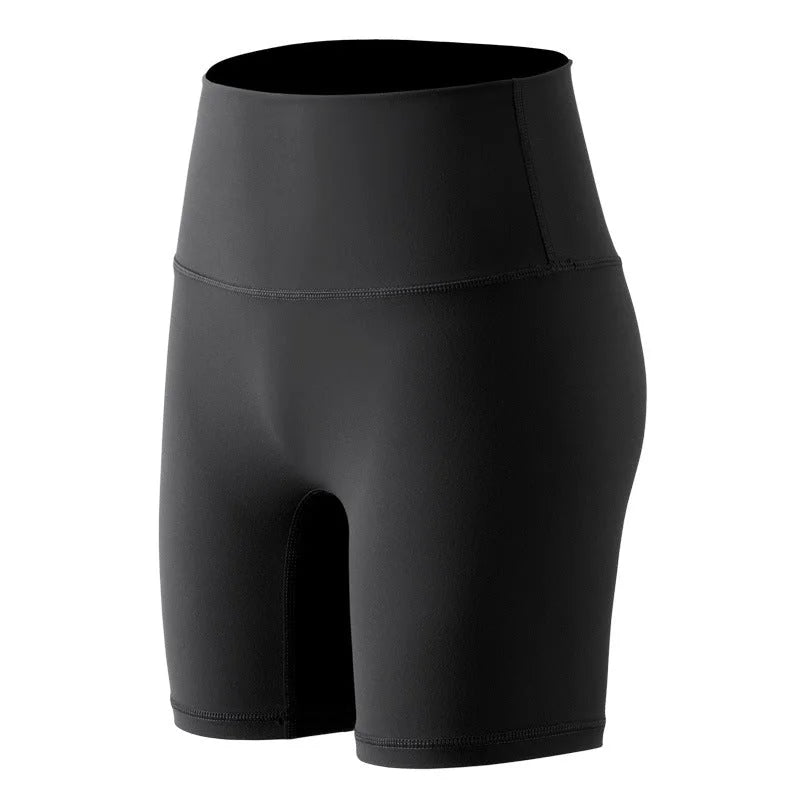 High-Waisted Peach-Booty Yoga Shorts for Fitness & Activewear