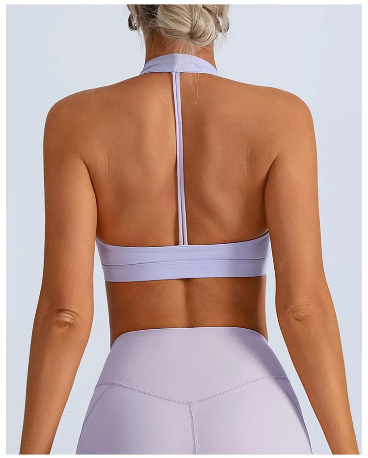 High Elastic Padded Sports Bra with Beautiful Back Straps
