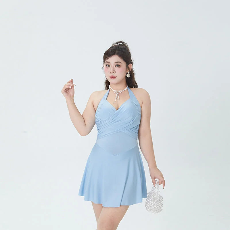 Tummy Control One Piece Swimsuit for Plus Size Women