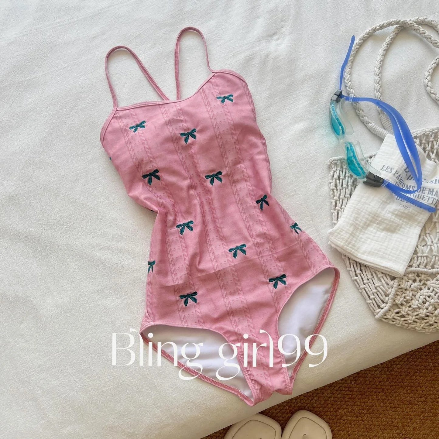 Sweetheart Tie One-Piece Swimsuit