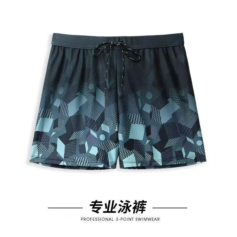 Wide Fit Swim Shorts Anti-Shy Quick Dry Men Beach Shorts