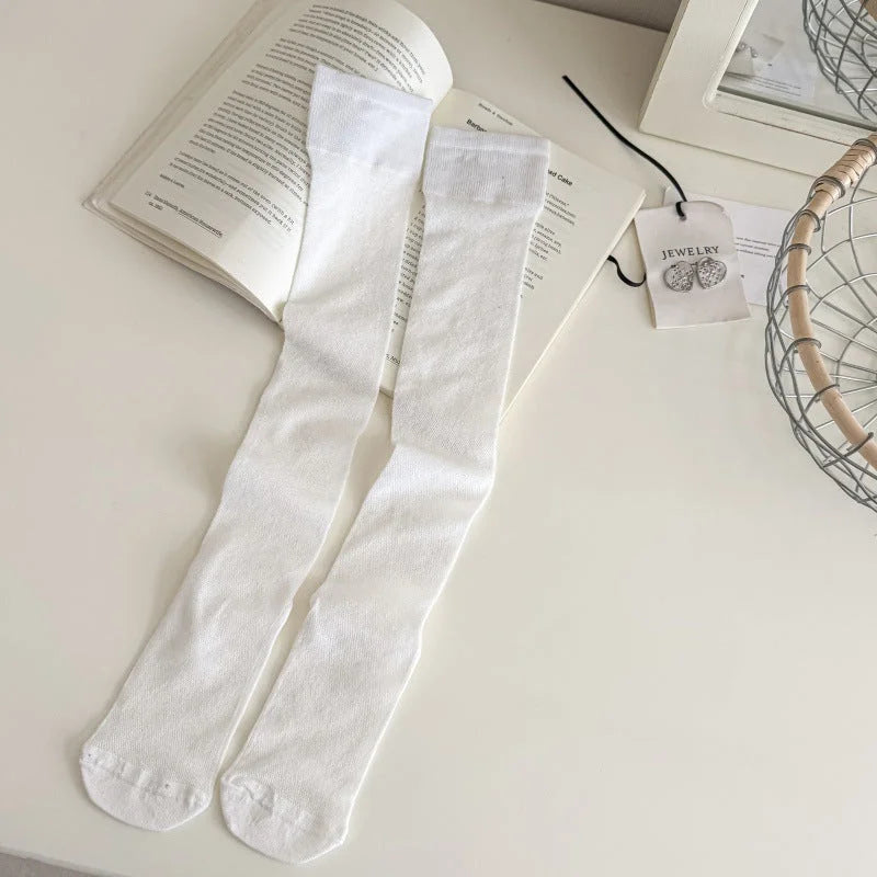 Women's Slouchy Knee High Socks Ballet Style Summer Thin Legwear
