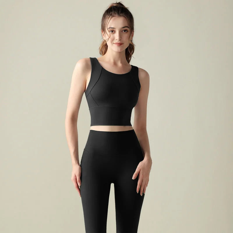 High-Intensity Yoga Vest with Built-in Bra, Non-Slip & Breathable Tank Top