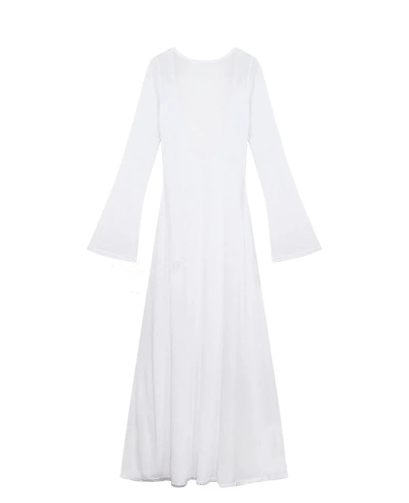 White Beach Dress Summer Cover-Up