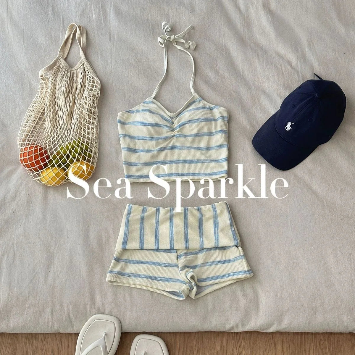 Gentle Striped Halter Bikini Set - EU 36-44 (US XS-XL)