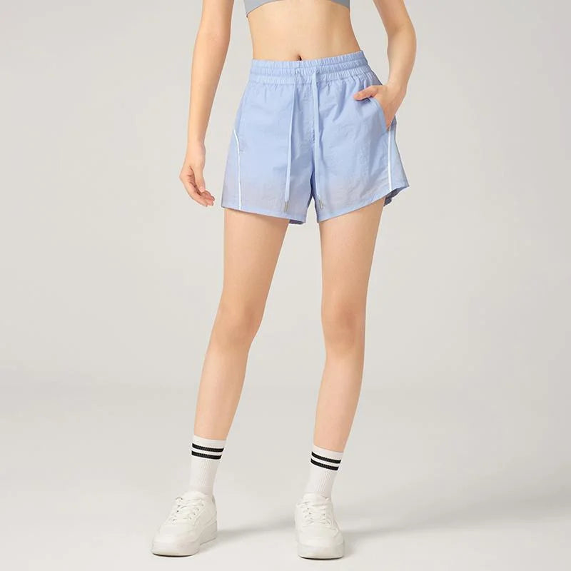 Quick Dry Sporty Shorts – Loose Fit Pocket Running Yoga Shorts