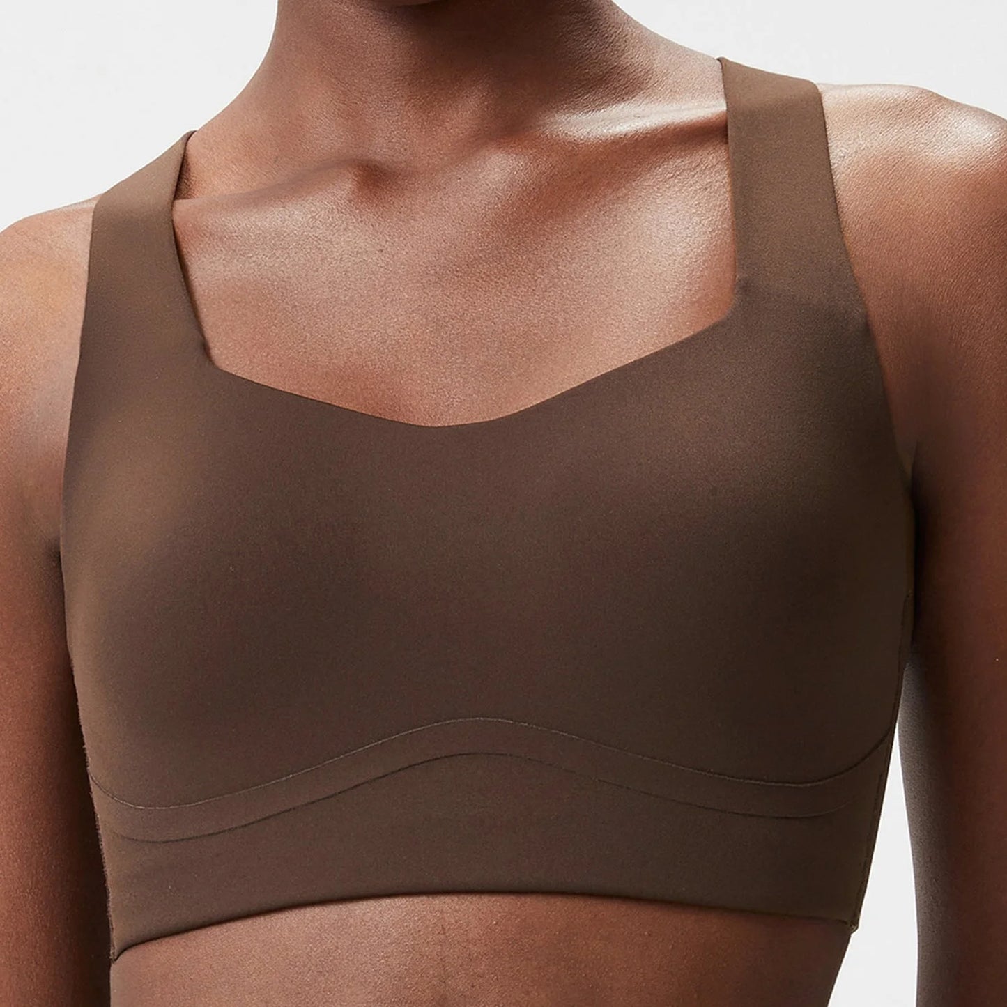 Molded Cup Sports Bra High Impact Anti-Shock Yoga Fitness Bra