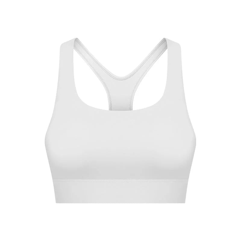 High-Intensity Motion Bra: Breathable Backless Sports Bra with Push-Up and Hollow Details