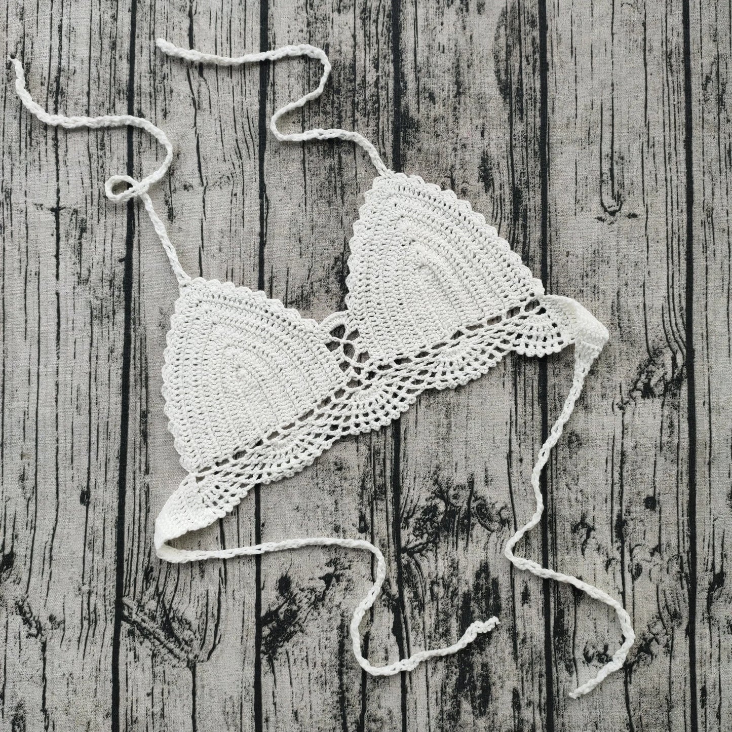 Handmade Crochet Lace Push-Up Bra