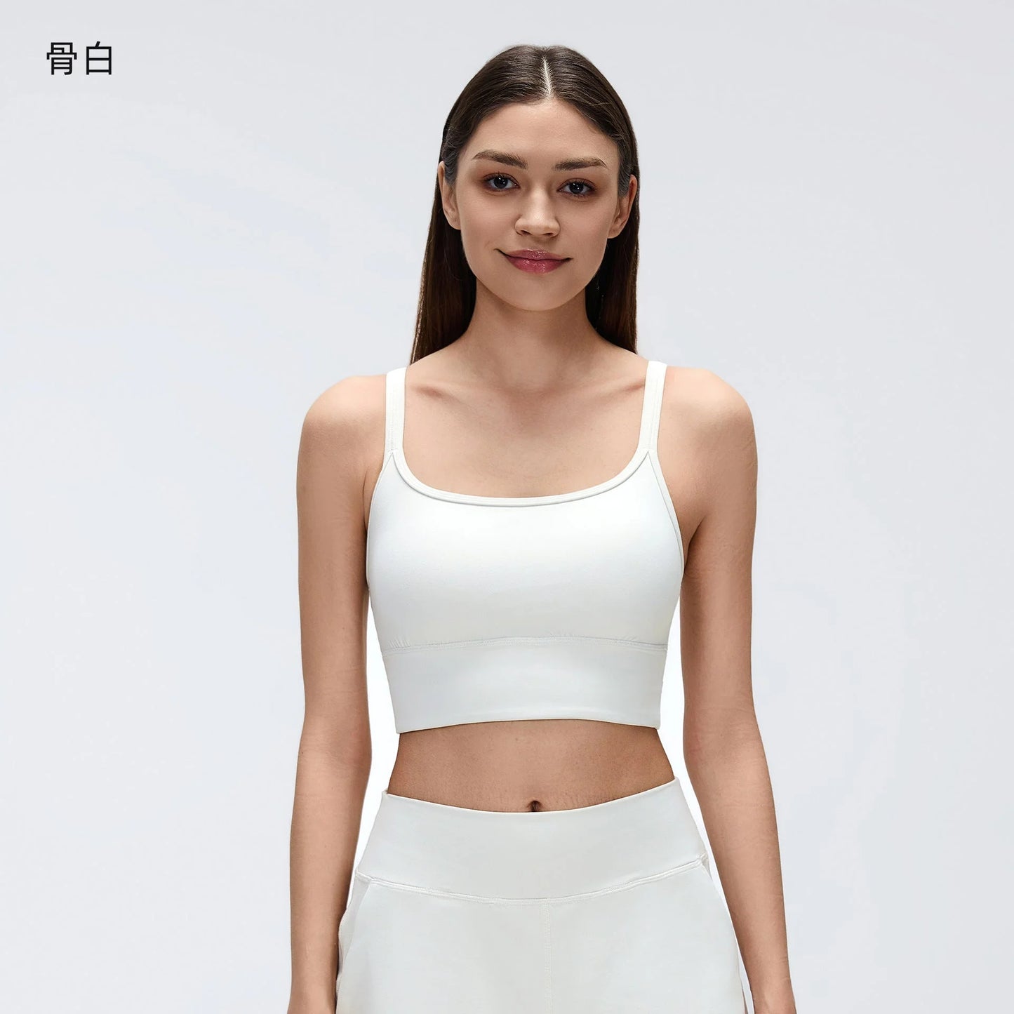 backless sports bra with crisscross straps