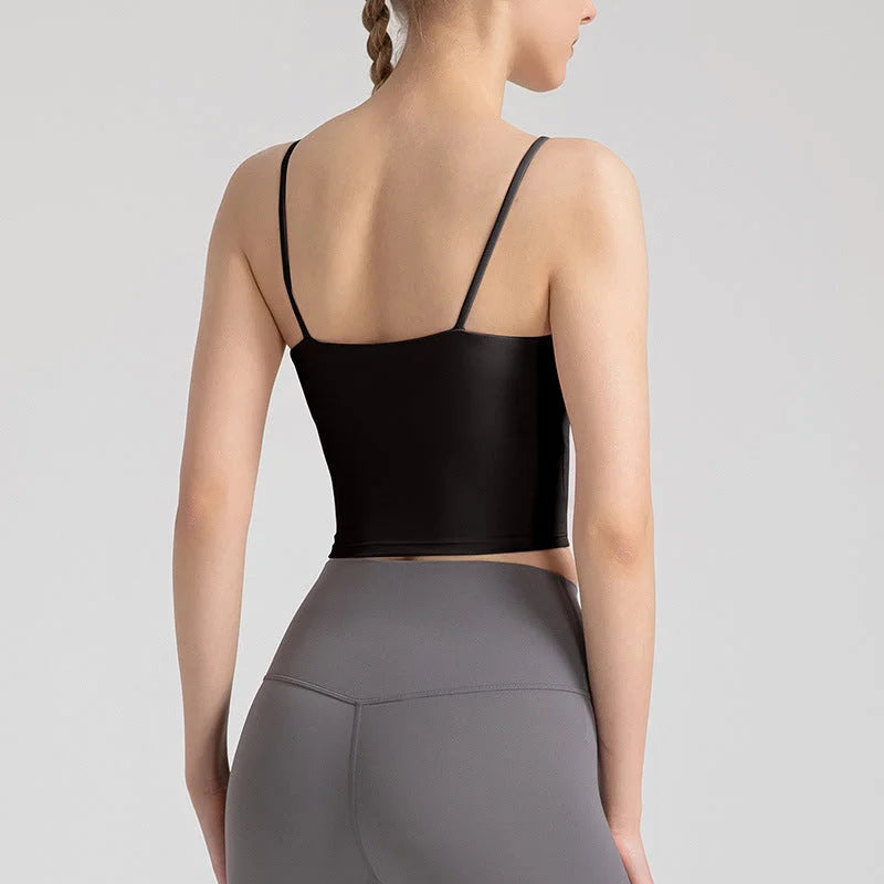 Padded Yoga Cami Top with Adjustable Straps