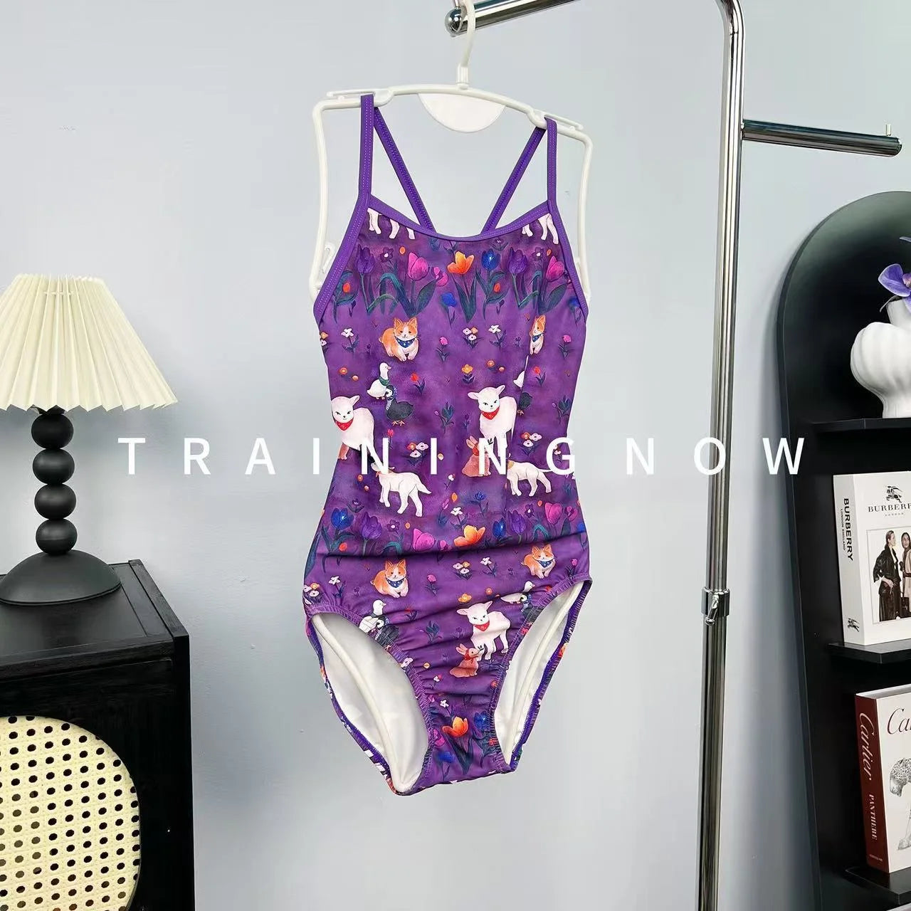 Purple One-Piece Swimwear for Women