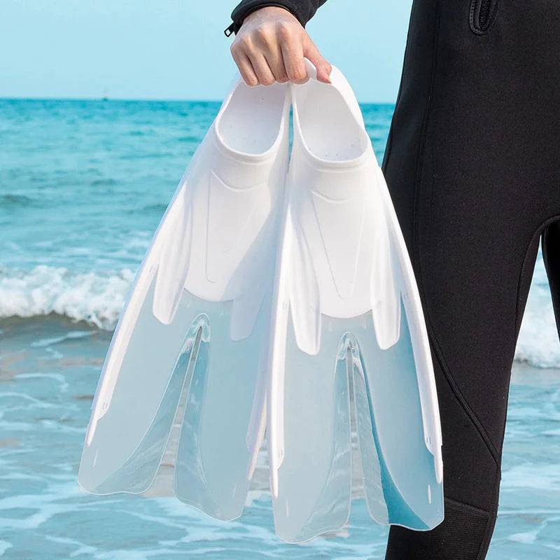 Split Fins for Freediving Swimming Training Lightweight Flexible TPR