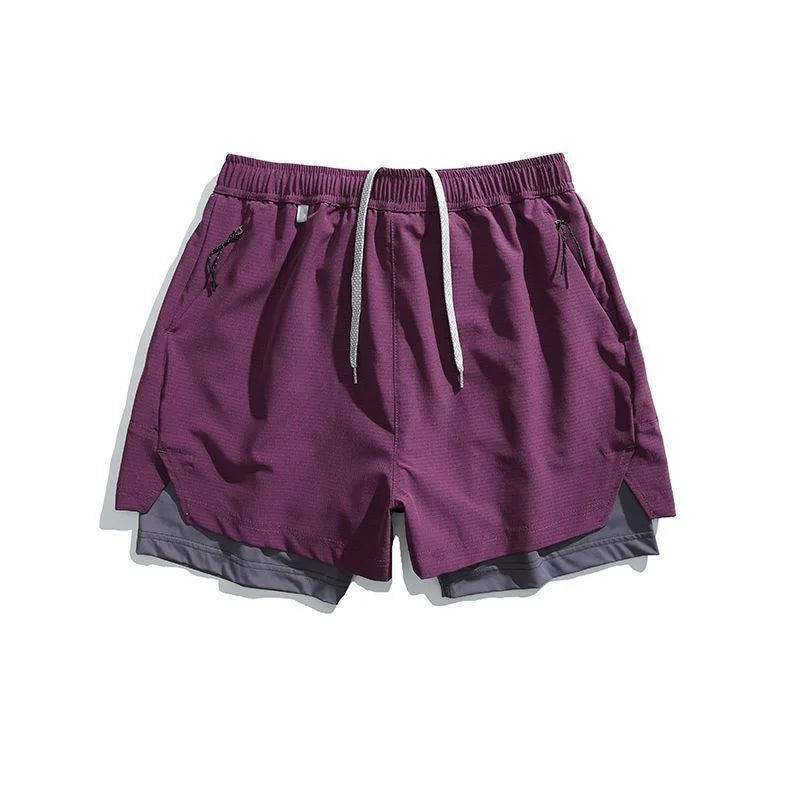 Double-Layer Outdoor Swim Shorts - Breathable Sports Shorts