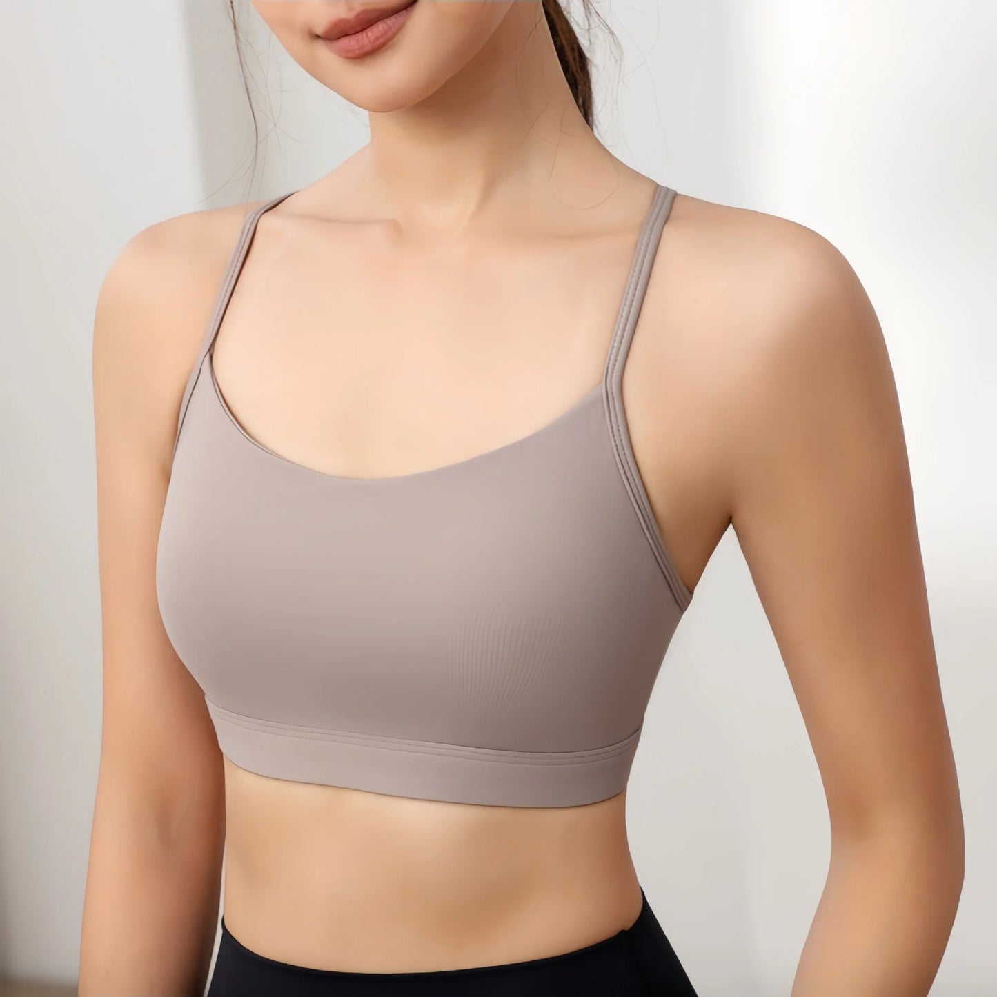 Invisible Seamless Camisole Bra with Supportive Straps