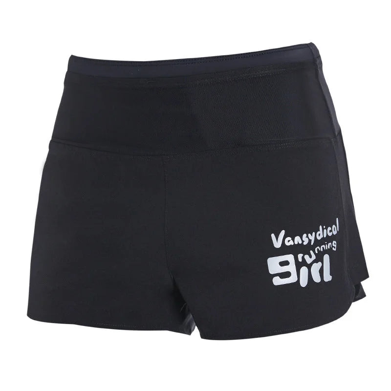 High-Waisted Running Shorts with Side Pockets for Women
