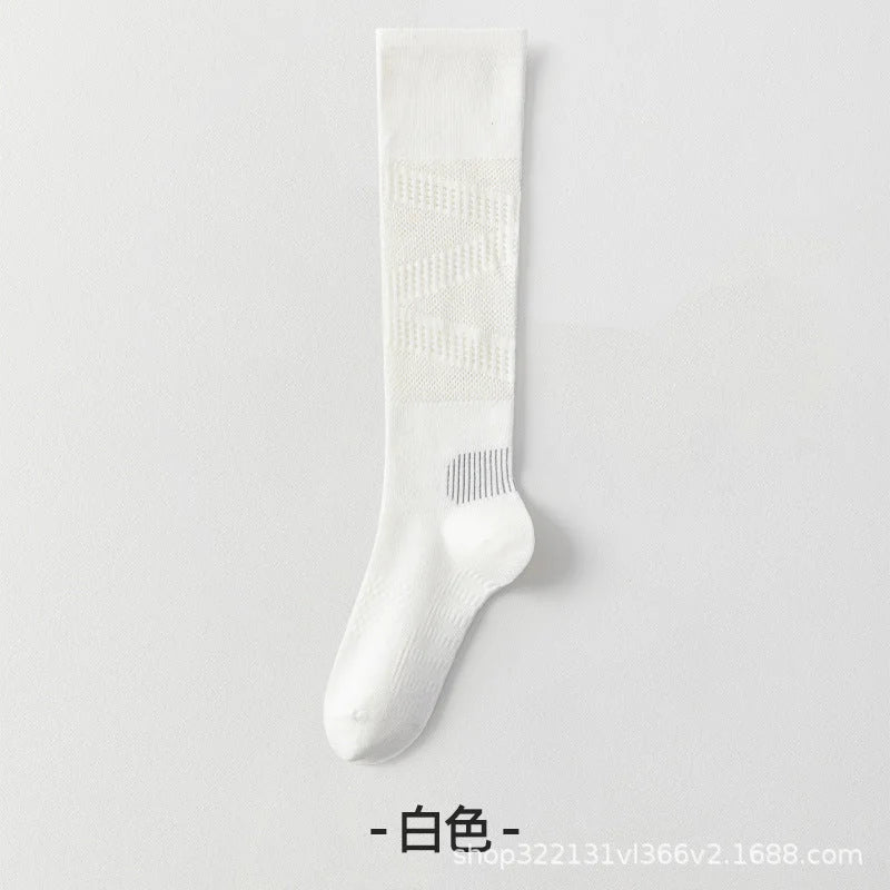 Breathable Mesh Calf Compression Socks for Women - Sporty Everyday Wear