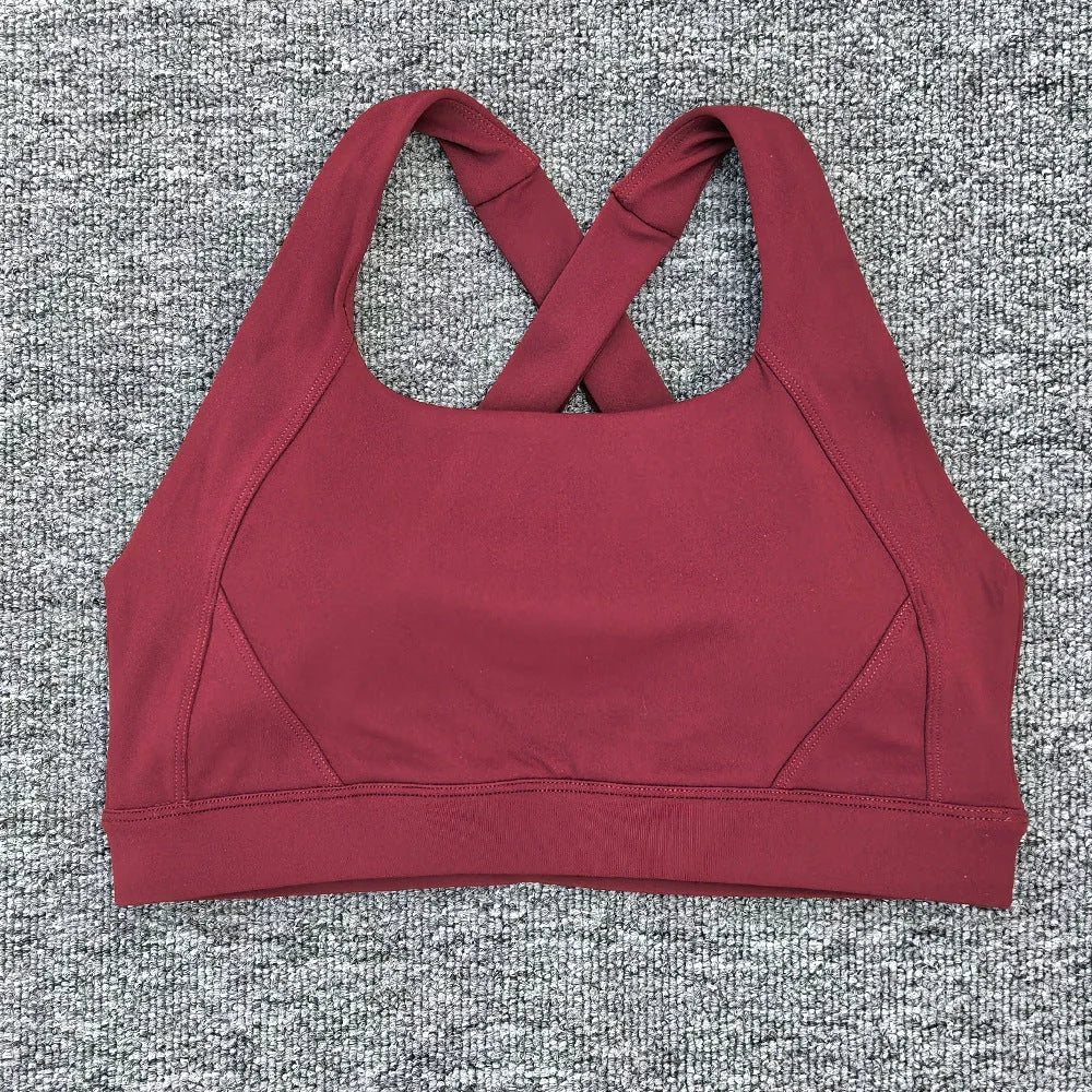 High Impact Cross Strap Sports Bra